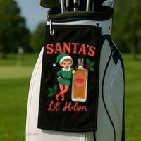 Santas Lil Helper Golf Towel thumb 2