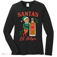 Santas Lil Helper Women's Long Sleeve Shirt thumb 0