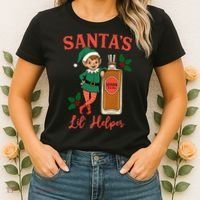 Santas Lil Helper Women's T-Shirt thumb 2