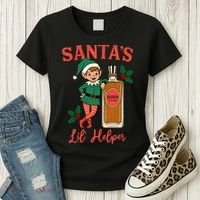 Santas Lil Helper Women's T-Shirt thumb 3