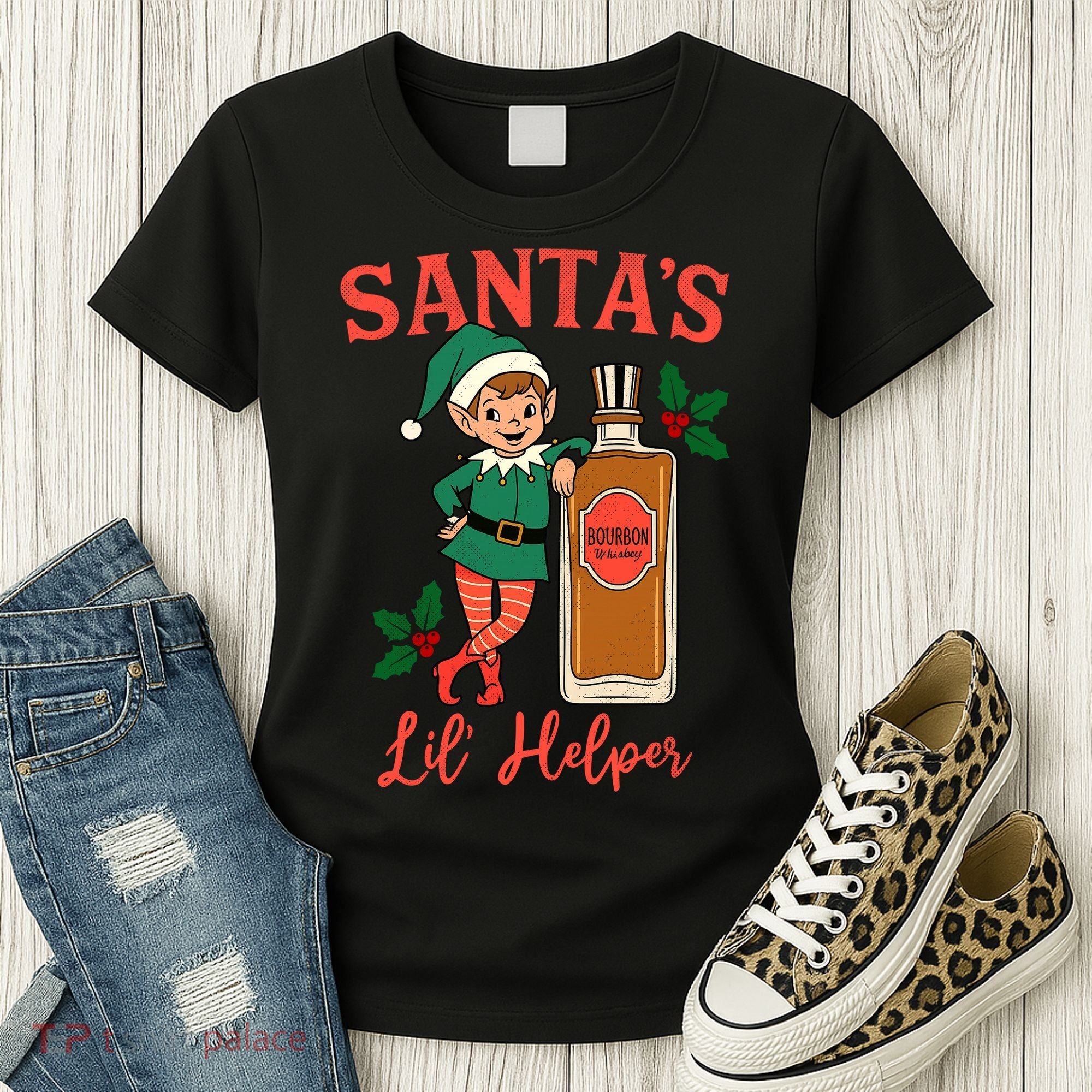 Santas Lil Helper Women's T-Shirt