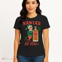 Santas Lil Helper Women's T-Shirt thumb 4