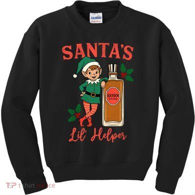 Santas Lil Helper Kids Sweatshirt