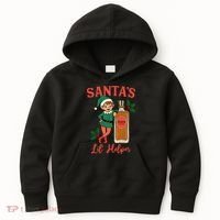 Santas Lil Helper Kids Hoodie thumb 0
