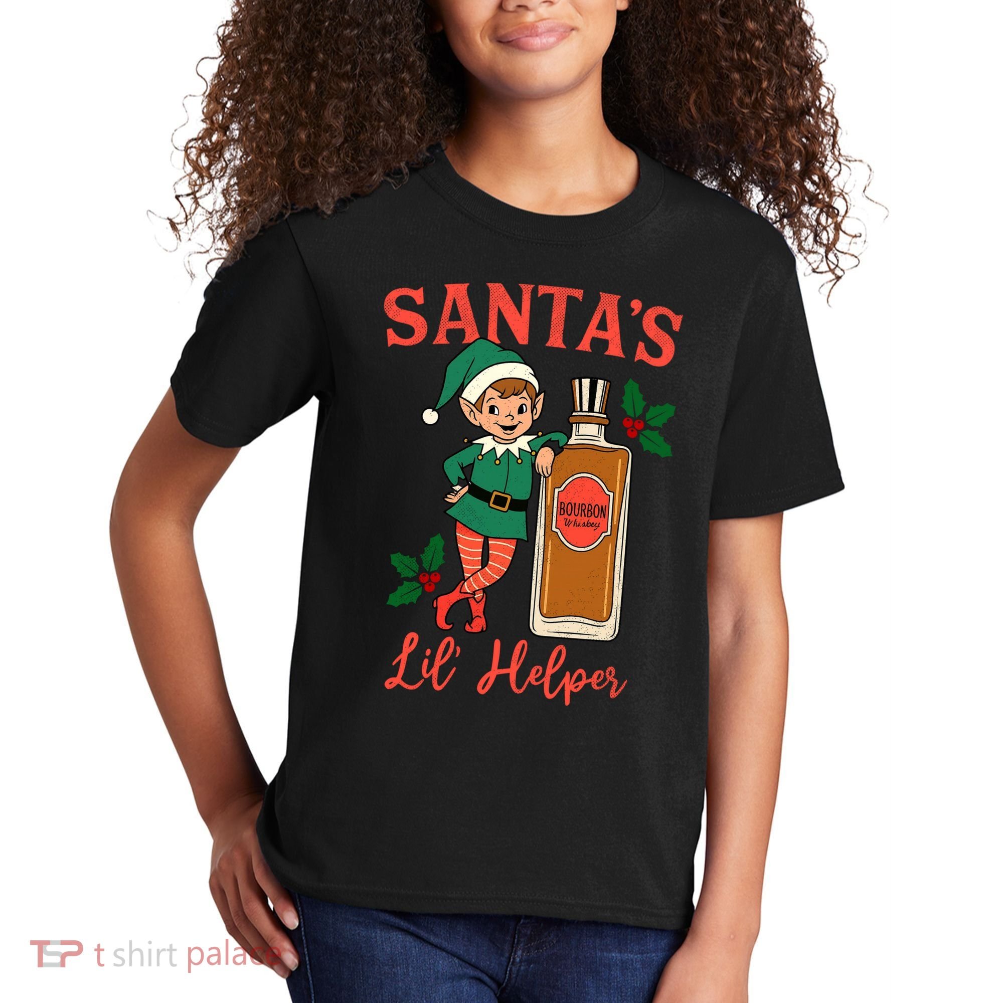 Santas Lil Helper Kids T-Shirt