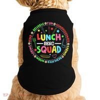 School Lunch Hero Squad Funny Cafeteria Workers Lunchroom Doggie Tank thumb 0