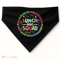 School Lunch Hero Squad Funny Cafeteria Workers Lunchroom USA-Made Doggie Bandana thumb 0