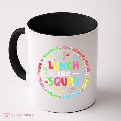 School Lunch Hero Squad Funny Cafeteria Workers Lunchroom Coffee Mug