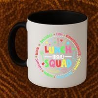 School Lunch Hero Squad Funny Cafeteria Workers Lunchroom Coffee Mug thumb 2