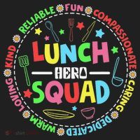 School Lunch Hero Squad Funny Cafeteria Workers Lunchroom Beanie thumb 2