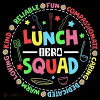 School Lunch Hero Squad Funny Cafeteria Workers Lunchroom Women's Hoodie thumb 2