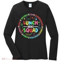 School Lunch Hero Squad Funny Cafeteria Workers Lunchroom Women's Long Sleeve Shirt thumb 0