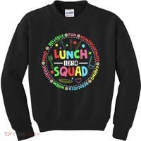 School Lunch Hero Squad Funny Cafeteria Workers Lunchroom Kids Sweatshirt thumb 0