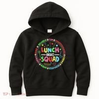 School Lunch Hero Squad Funny Cafeteria Workers Lunchroom Kids Hoodie thumb 0