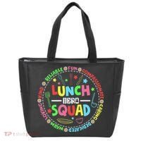School Lunch Hero Squad Funny Cafeteria Workers Lunchroom Tote Bag thumb 0