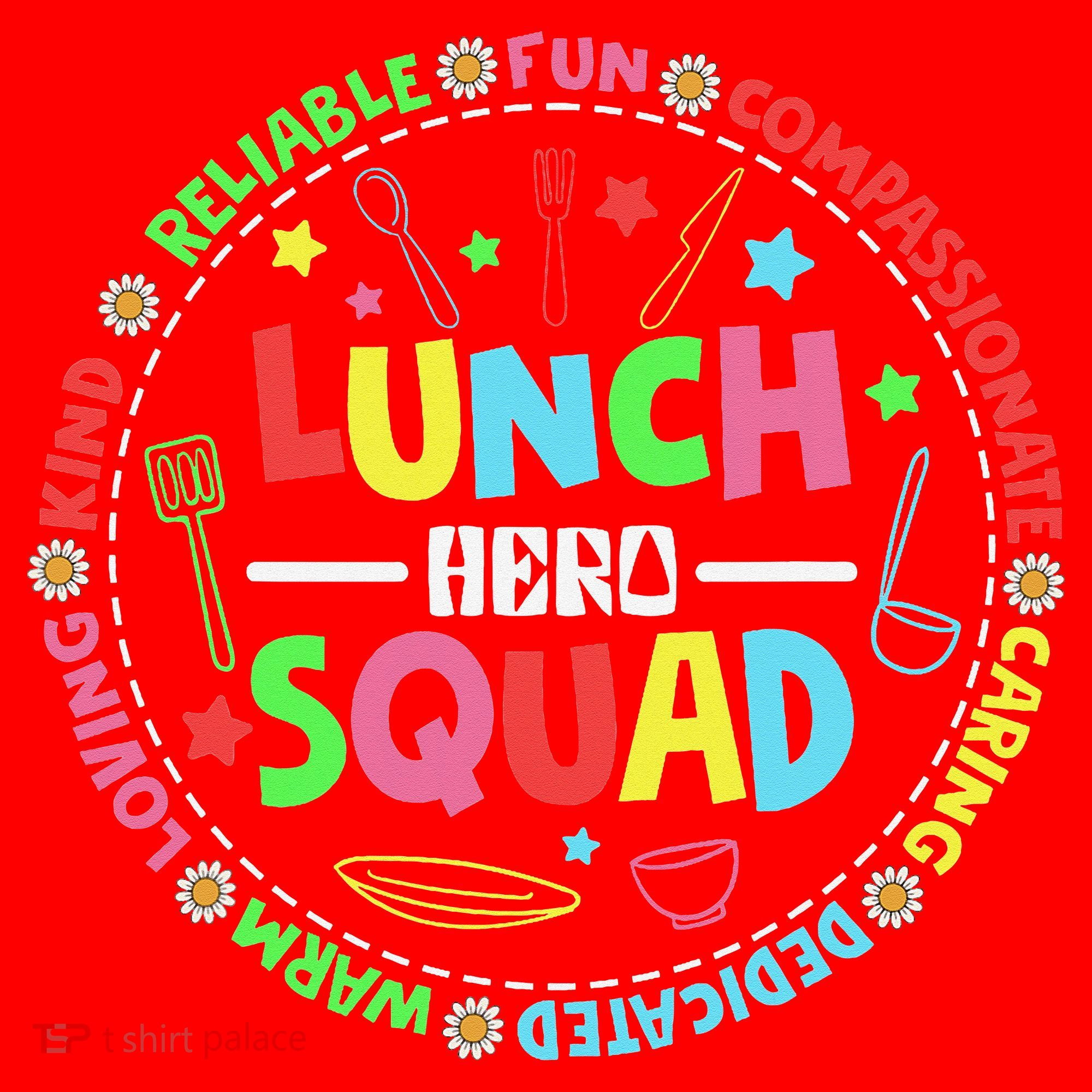 School Lunch Hero Squad Funny Cafeteria Workers Lunchroom Santa Hat