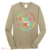 School Lunch Hero Squad Funny Cafeteria Workers Lunchroom Long Sleeve Shirt thumb 0