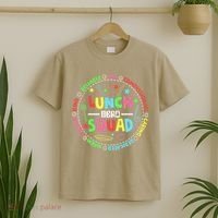 School Lunch Hero Squad Funny Cafeteria Workers Lunchroom T-Shirt thumb 2
