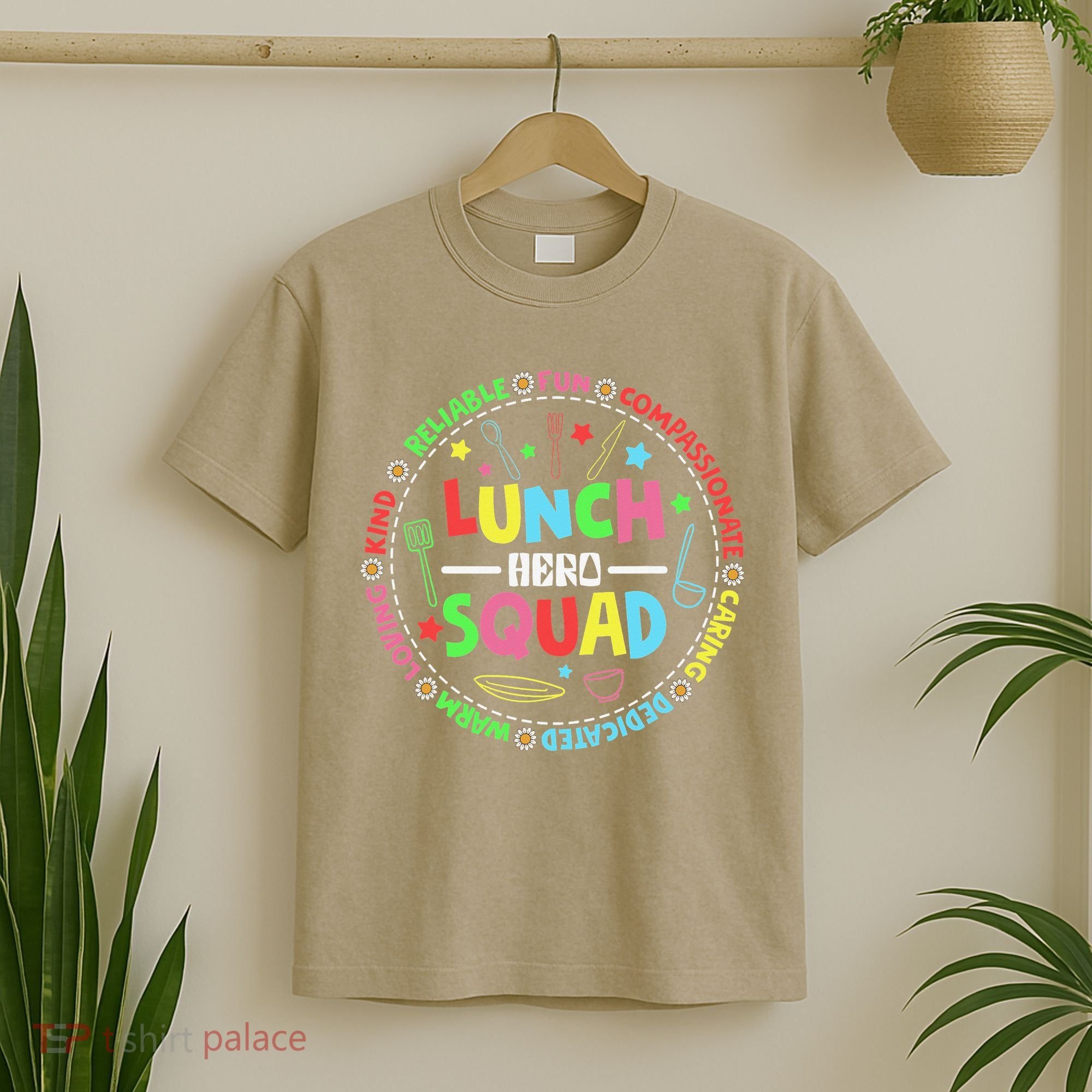School Lunch Hero Squad Funny Cafeteria Workers Lunchroom T-Shirt
