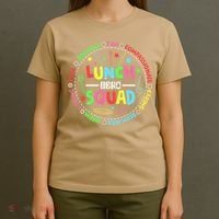 School Lunch Hero Squad Funny Cafeteria Workers Lunchroom T-Shirt thumb 4