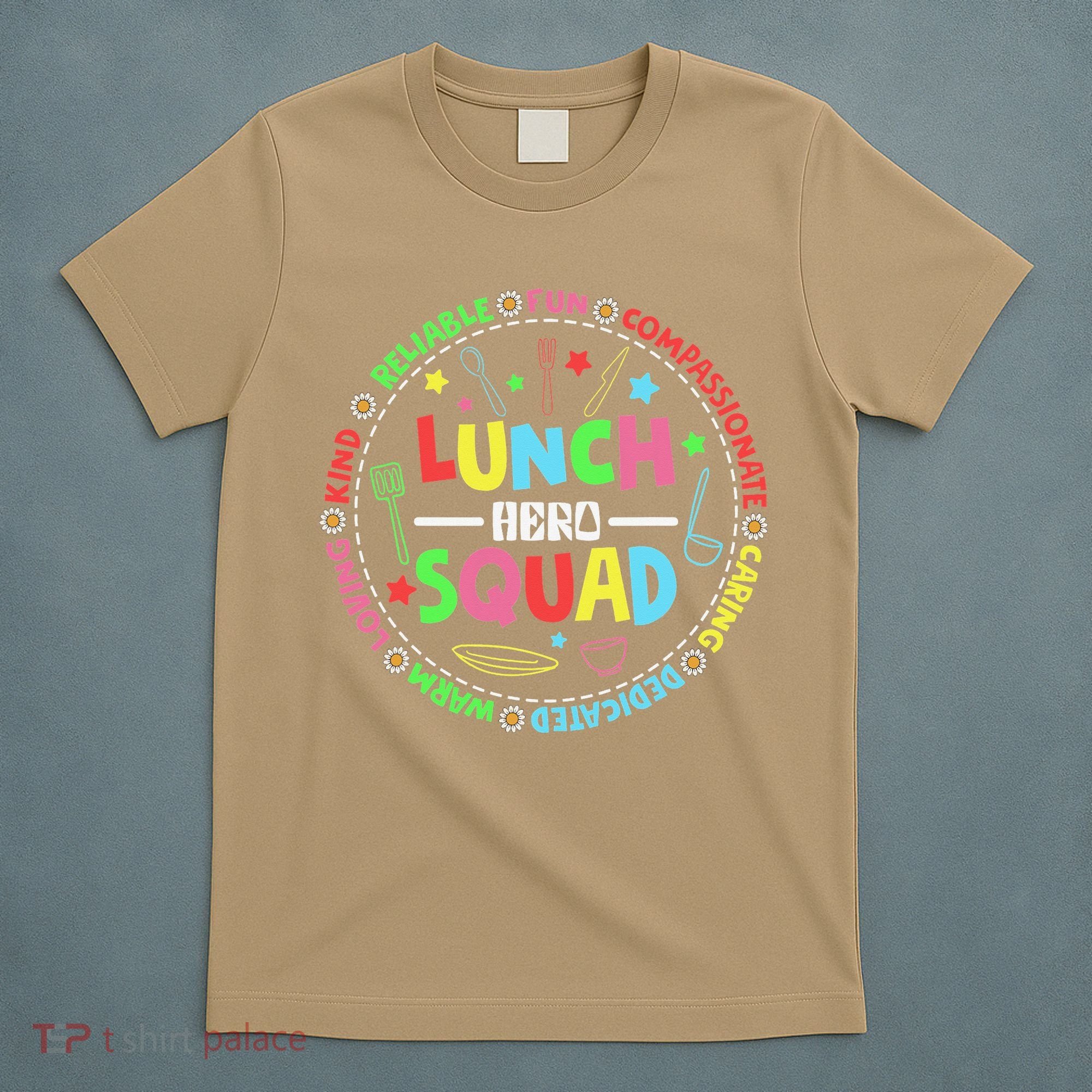 School Lunch Hero Squad Funny Cafeteria Workers Lunchroom T-Shirt