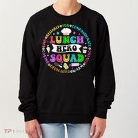 School Lunch Hero Squad Funny Cafeteria Workers Lunch Lady Women's Sweatshirt thumb 0
