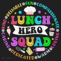 School Lunch Hero Squad Funny Cafeteria Workers Lunch Lady Women's Sweatshirt thumb 2