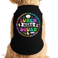 School Lunch Hero Squad Funny Cafeteria Workers Lunch Lady Doggie Tank thumb 0