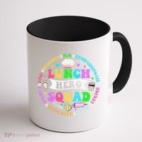 School Lunch Hero Squad Funny Cafeteria Workers Lunch Lady Coffee Mug thumb 1