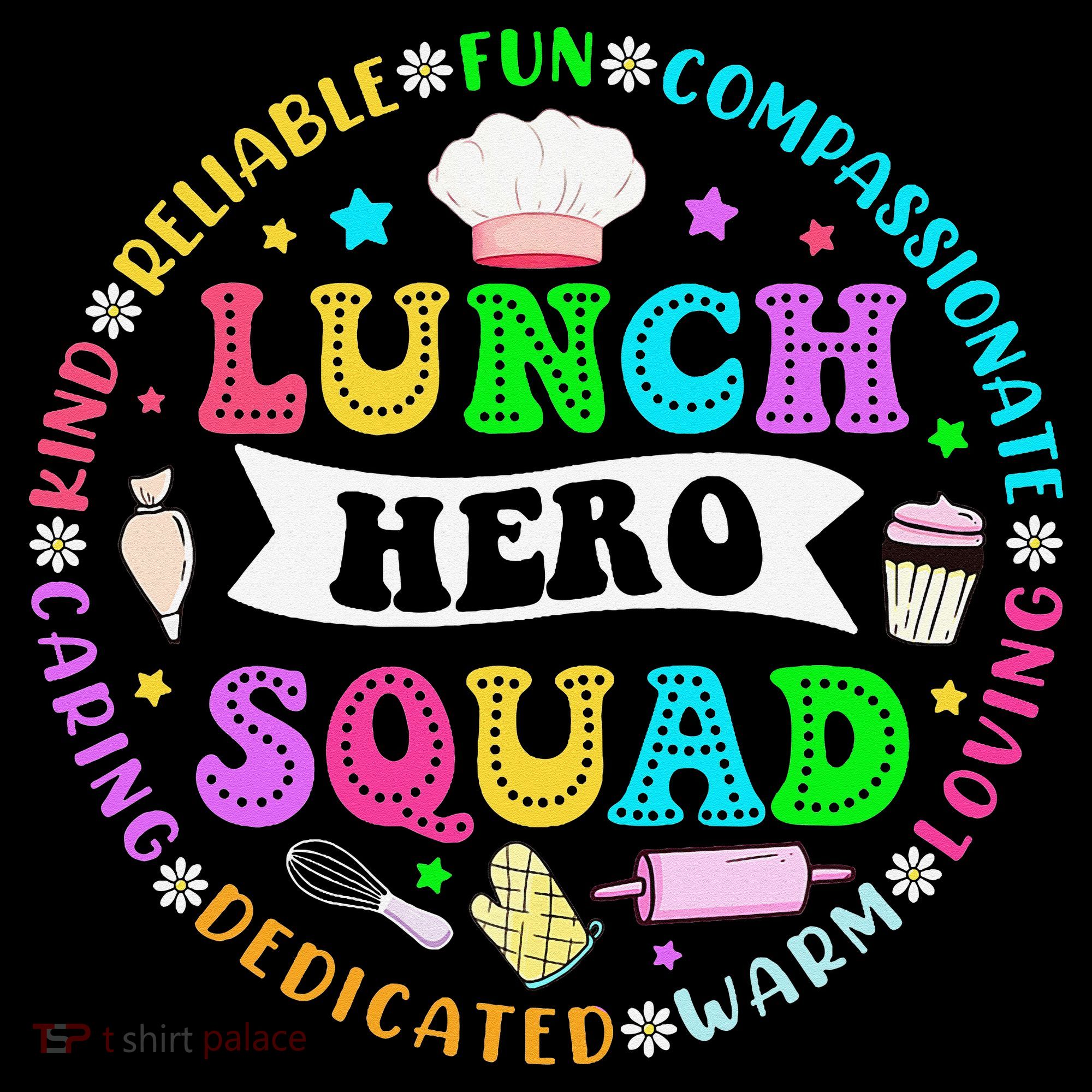 School Lunch Hero Squad Funny Cafeteria Workers Lunch Lady Women's Hoodie