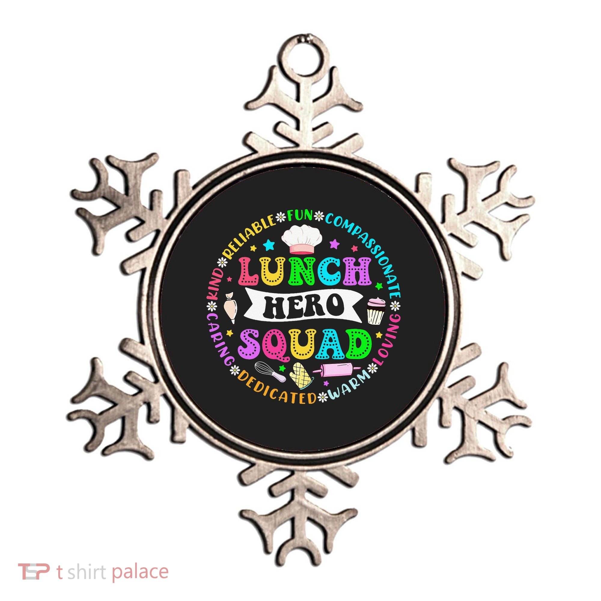 School Lunch Hero Squad Funny Cafeteria Workers Lunch Lady Ornament