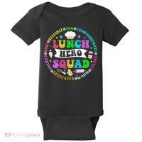 School Lunch Hero Squad Funny Cafeteria Workers Lunch Lady Baby Bodysuit thumb 0