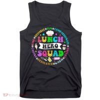 School Lunch Hero Squad Funny Cafeteria Workers Lunch Lady Tank Top thumb 0