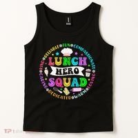 School Lunch Hero Squad Funny Cafeteria Workers Lunch Lady Tank Top thumb 2