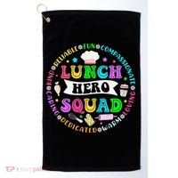 School Lunch Hero Squad Funny Cafeteria Workers Lunch Lady Golf Towel thumb 0