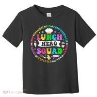 School Lunch Hero Squad Funny Cafeteria Workers Lunch Lady Toddler T-Shirt thumb 0