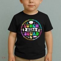 School Lunch Hero Squad Funny Cafeteria Workers Lunch Lady Toddler T-Shirt thumb 2