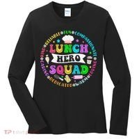 School Lunch Hero Squad Funny Cafeteria Workers Lunch Lady Women's Long Sleeve Shirt thumb 0