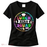 School Lunch Hero Squad Funny Cafeteria Workers Lunch Lady Women's T-Shirt thumb 0