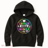 School Lunch Hero Squad Funny Cafeteria Workers Lunch Lady Kids Hoodie thumb 0