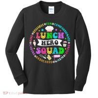 School Lunch Hero Squad Funny Cafeteria Workers Lunch Lady Kids Long Sleeve Shirt thumb 0
