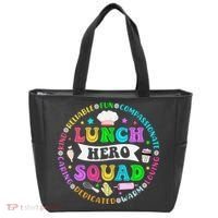 School Lunch Hero Squad Funny Cafeteria Workers Lunch Lady Tote Bag thumb 0