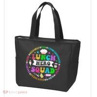 School Lunch Hero Squad Funny Cafeteria Workers Lunch Lady Tote Bag thumb 3