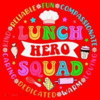 School Lunch Hero Squad Funny Cafeteria Workers Lunch Lady Santa Hat thumb 1