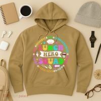 School Lunch Hero Squad Funny Cafeteria Workers Lunch Lady Hoodie thumb 3