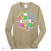 School Lunch Hero Squad Funny Cafeteria Workers Lunch Lady Long Sleeve Shirt thumb 0