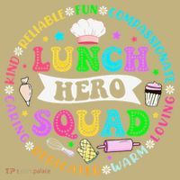 School Lunch Hero Squad Funny Cafeteria Workers Lunch Lady Long Sleeve Shirt thumb 2