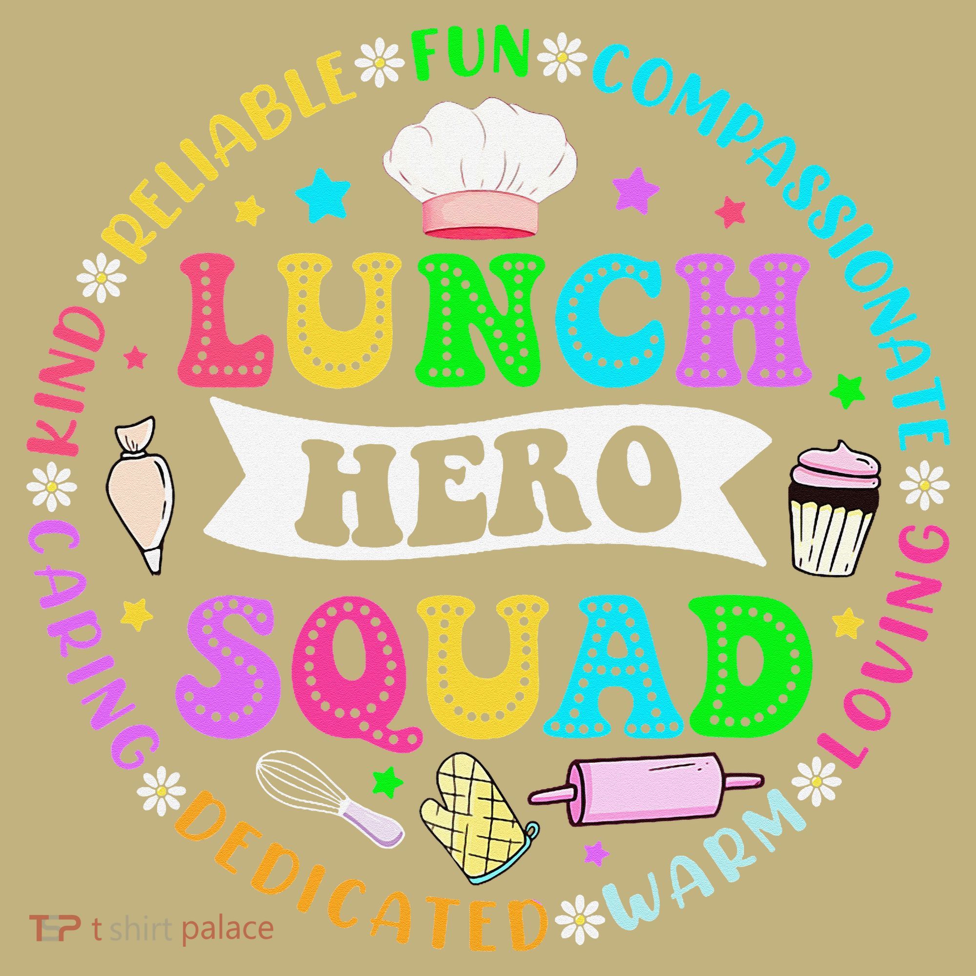 School Lunch Hero Squad Funny Cafeteria Workers Lunch Lady Long Sleeve Shirt
