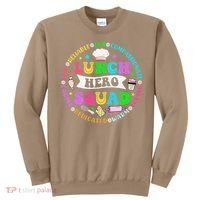 School Lunch Hero Squad Funny Cafeteria Workers Lunch Lady Sweatshirt thumb 0