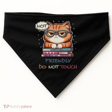 Sarcastic Loner Introvert Not A Friendly Do Not Touchs USA-Made Doggie Bandana